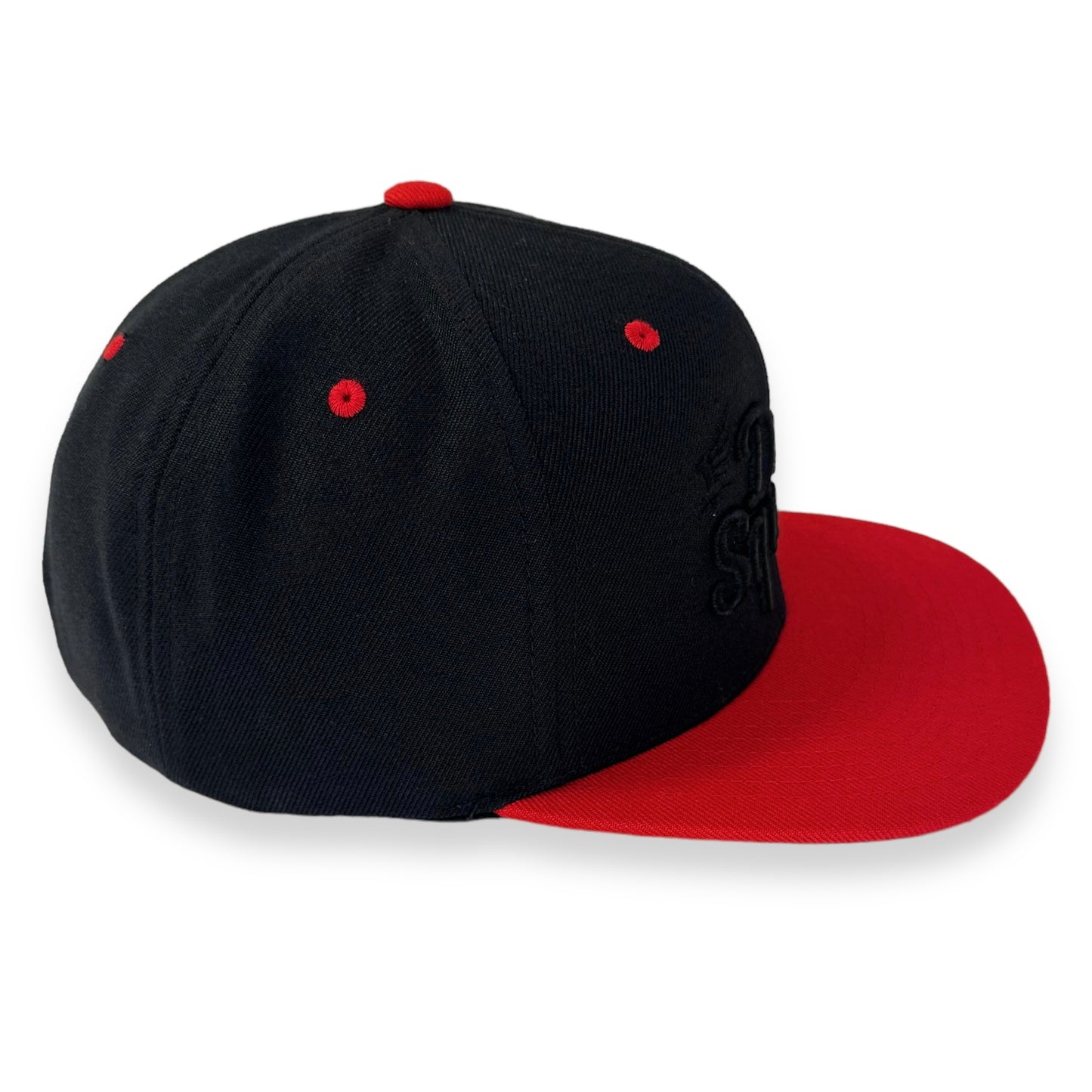 Dad Squad Flat Bill Hat - Black/Red