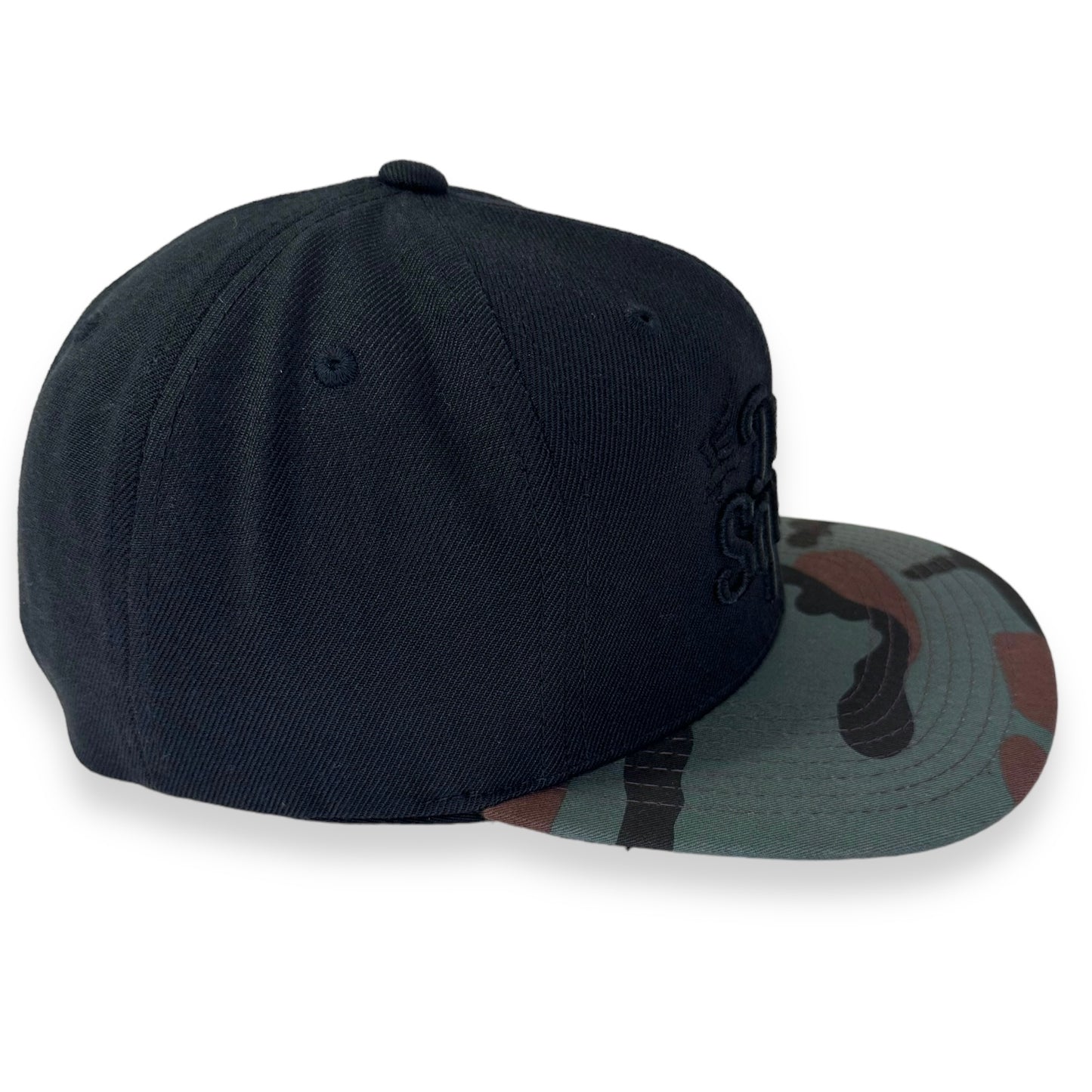 Dad Squad Flat Bill Cap - Black/Camo