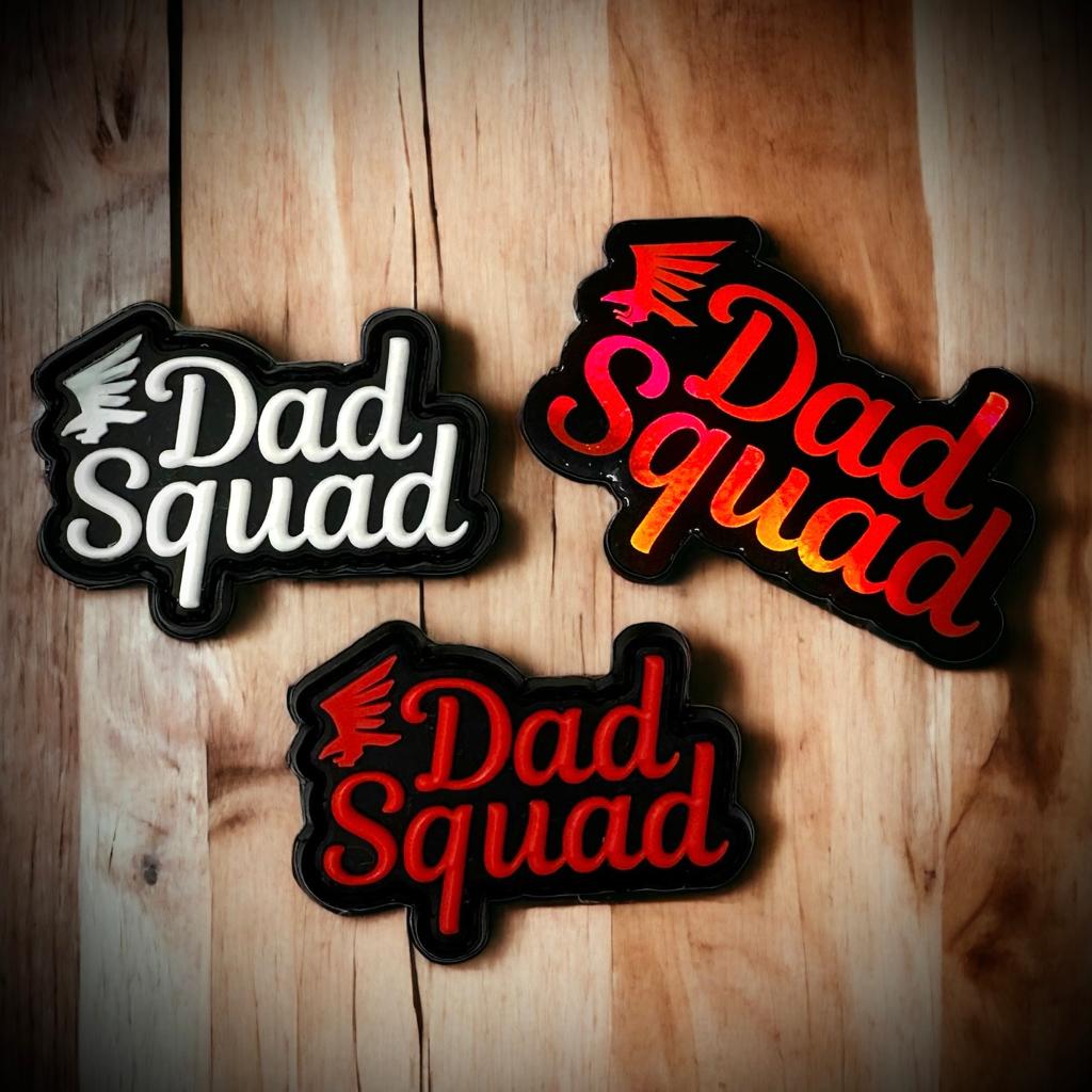 Dad Squad PVC Patch Set