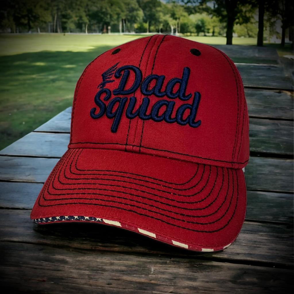 Dad Squad Limited Edition USA Hat - Cardinal