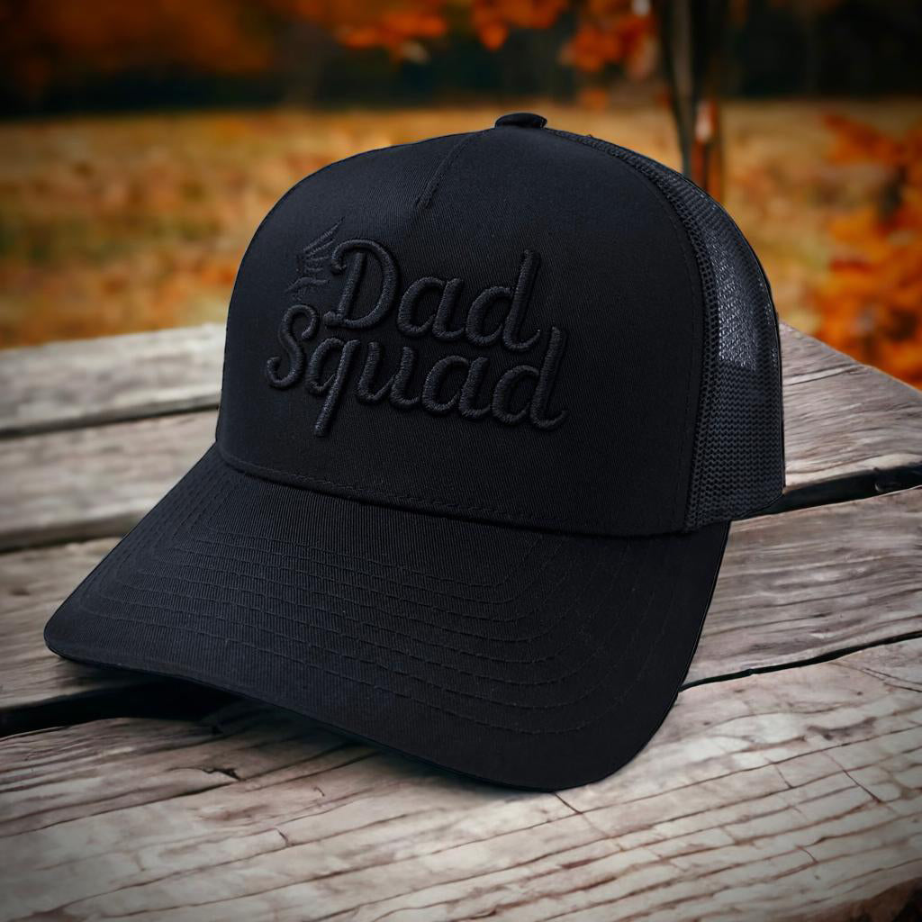 Dad Squad Trucker Hat - Blackout
