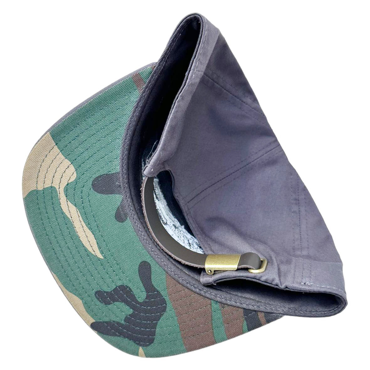 Dad Squad 7 Panel Flat Bill Hat - Char Camo