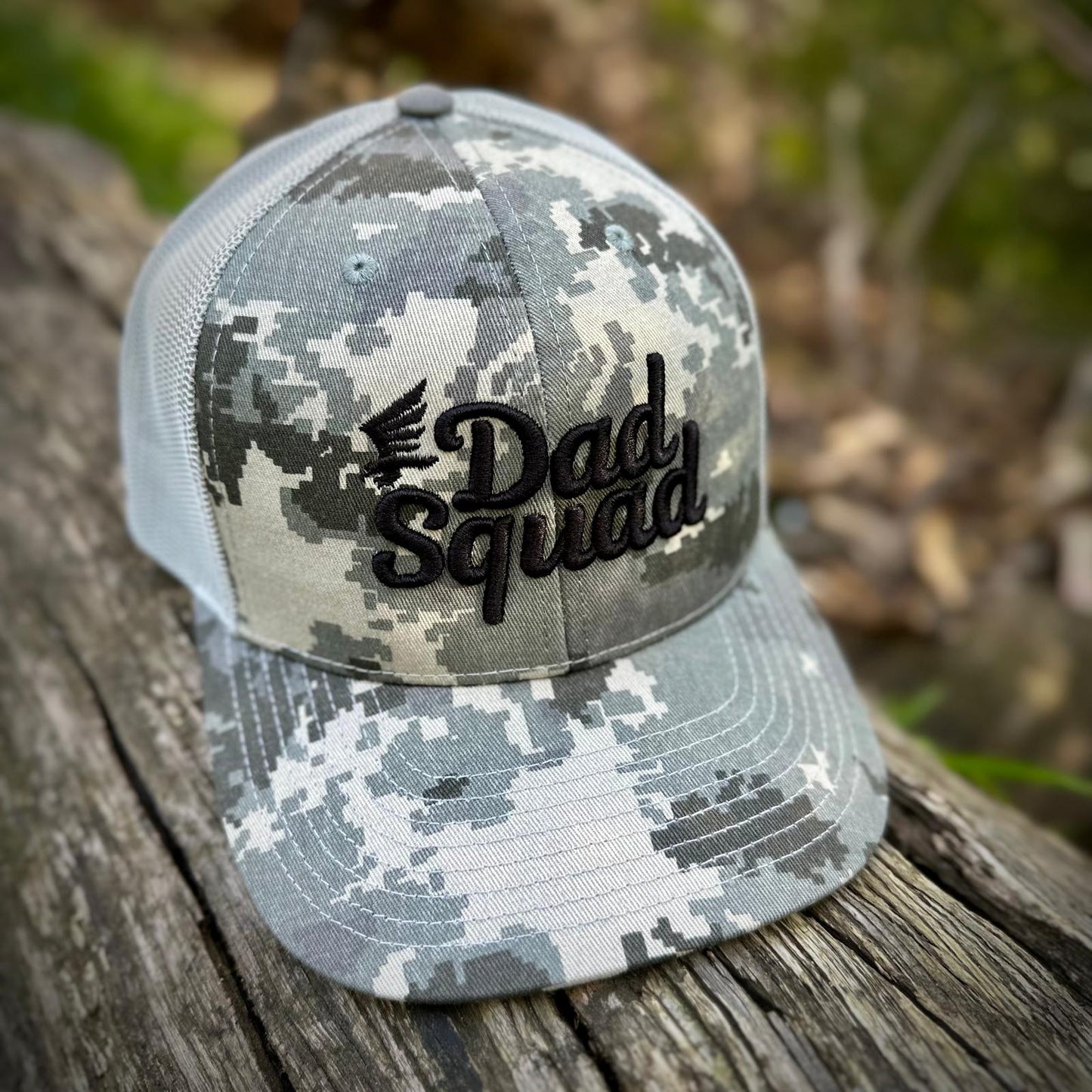 Dad Squad Trucker Hat - Digital Camo