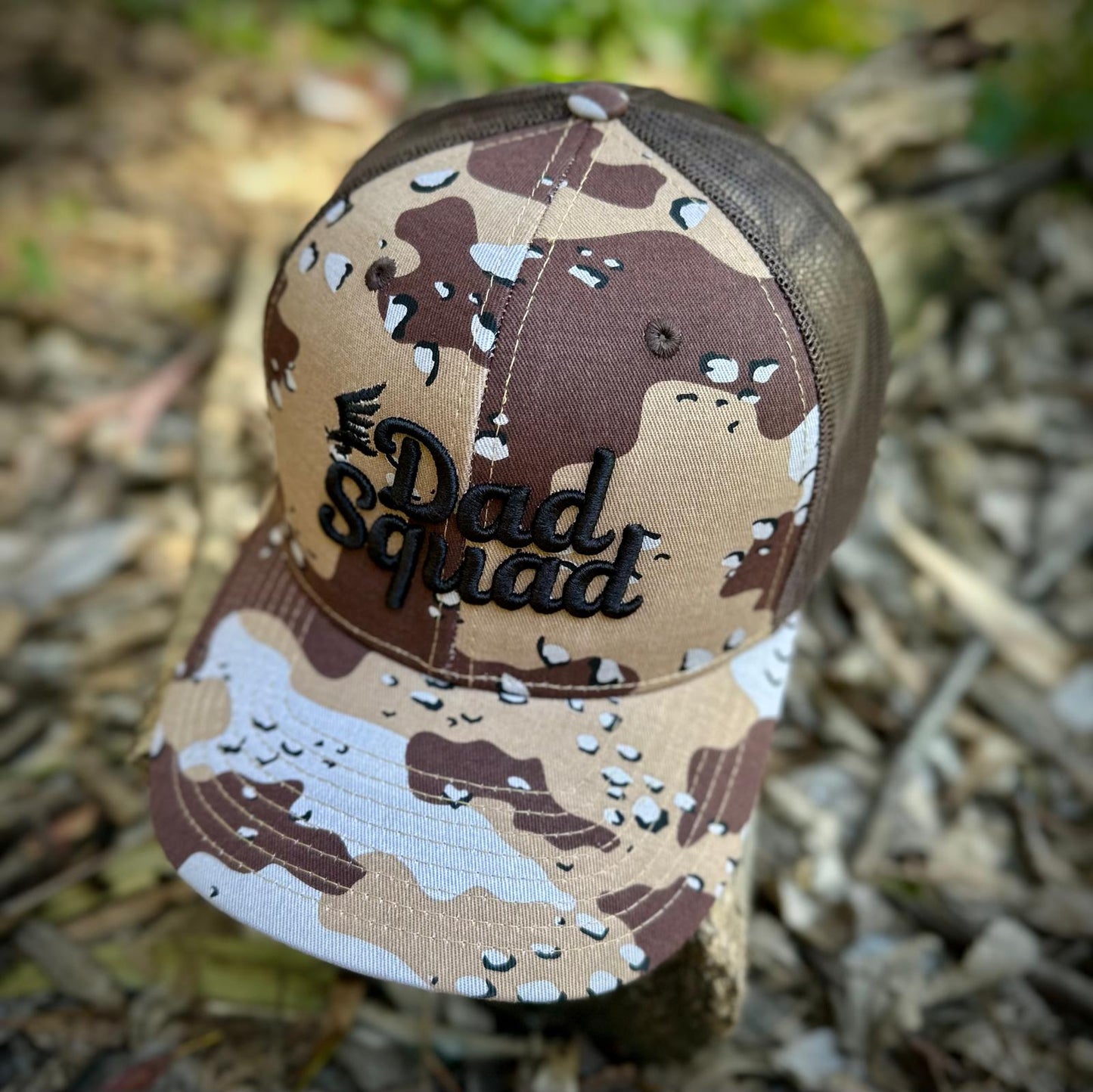Dad Squad Trucker Hat - Desert Camo