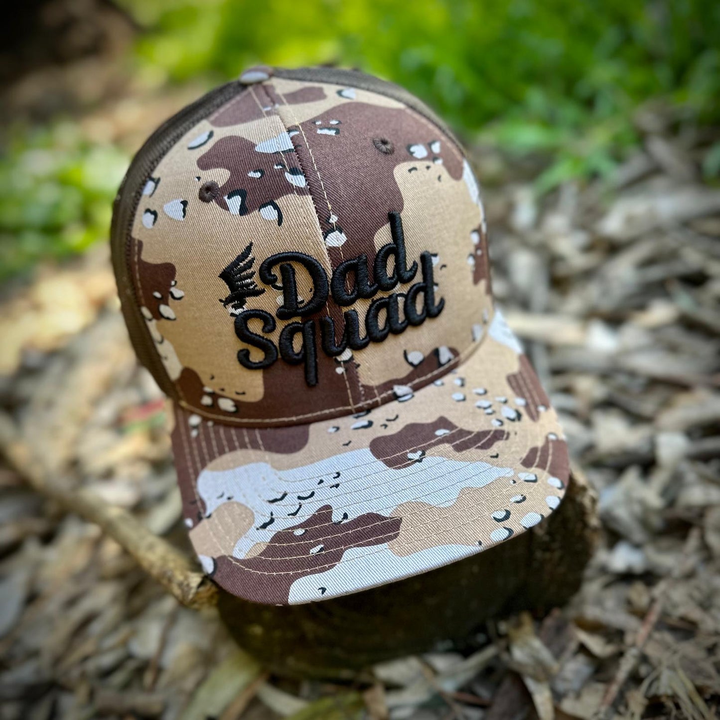 Dad Squad Trucker Hat - Desert Camo