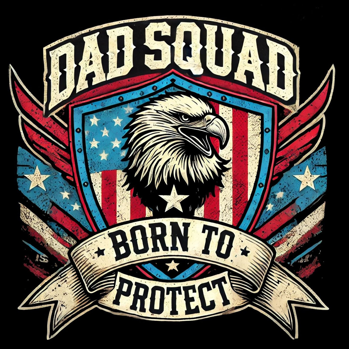 Dad Squad Short Sleeve T-Shirt - Born To Protect