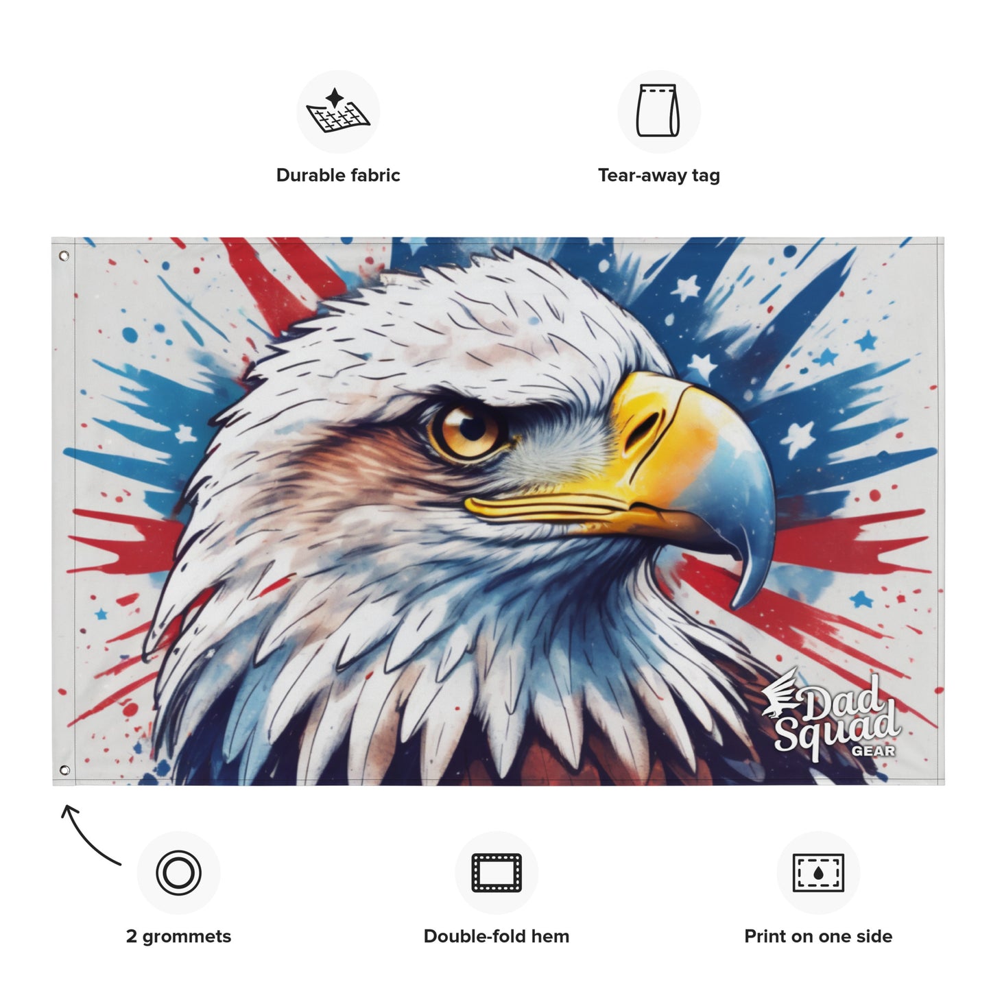 Dad Squad Flag - USA Eagle