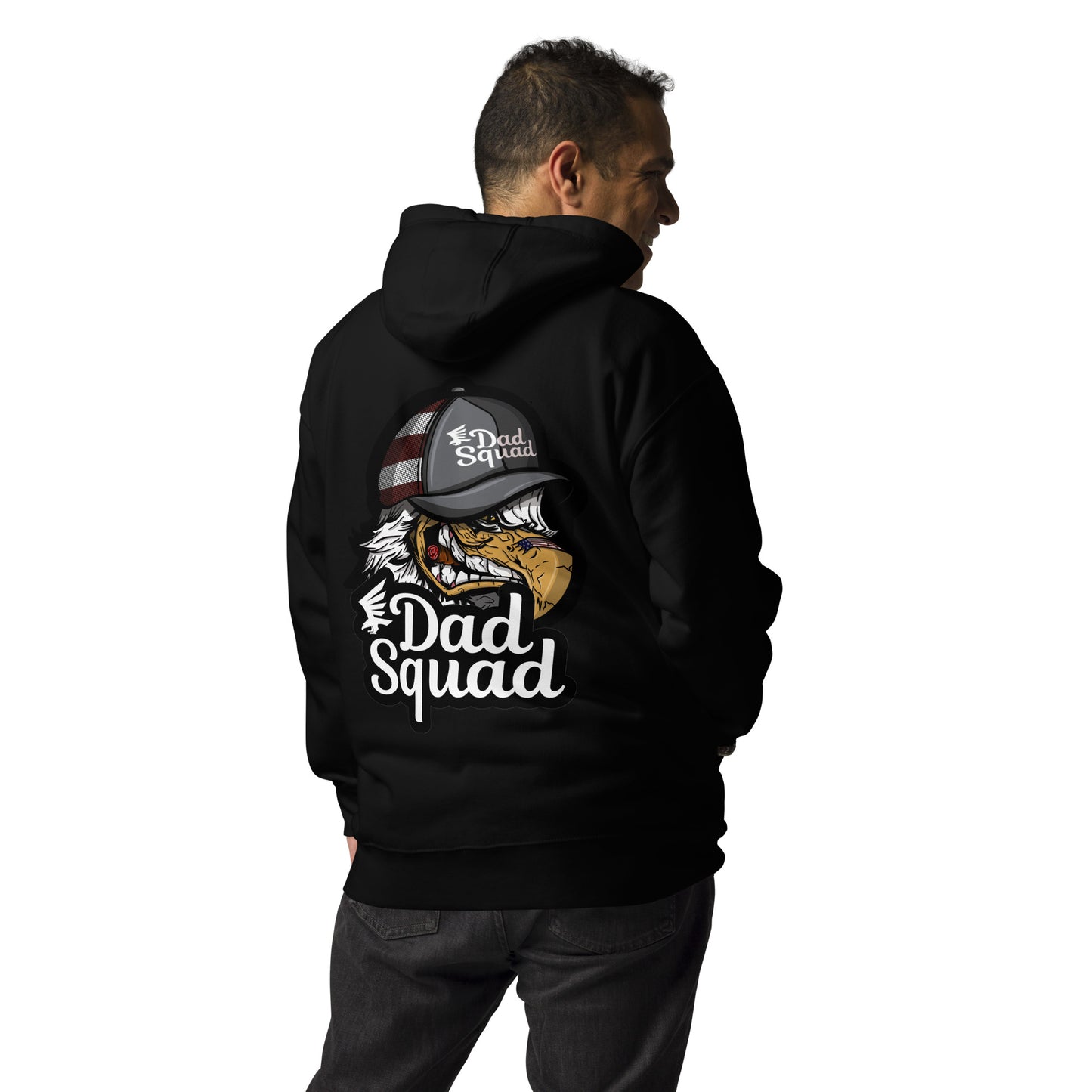 Dad Squad Premium Hoodie - Fierce Eagle