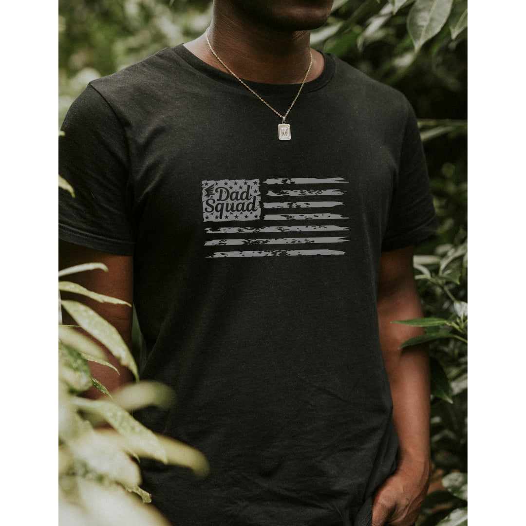 Dad Squad Short-Sleeve T-Shirt - Dad Flag
