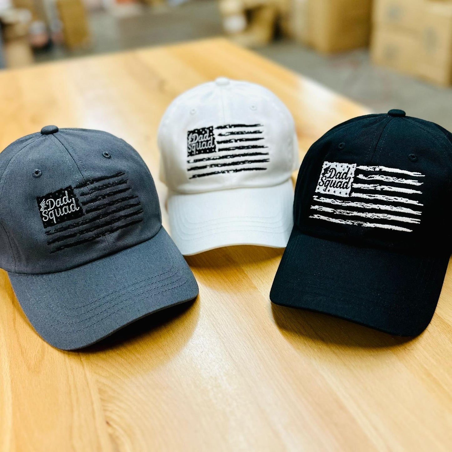 Dad Squad Classic Low Profile Dad Hat - Black
