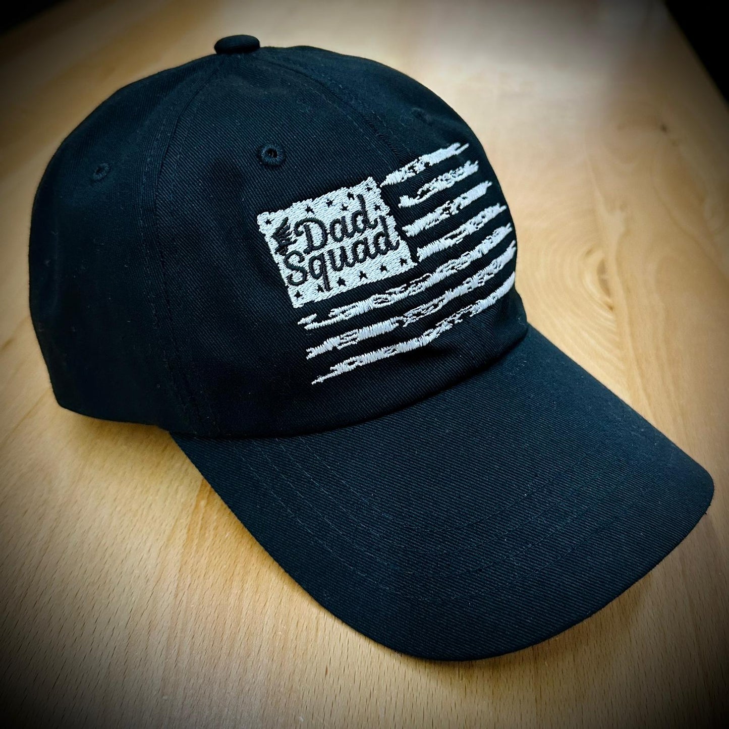 Dad Squad Classic Low Profile Dad Hat - Black