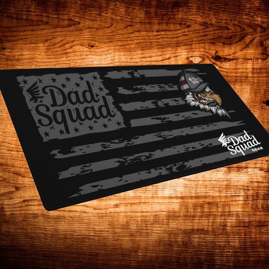 Dad Squad Premium 36"x18" Rifle Cleaning Mat -DSG Flag