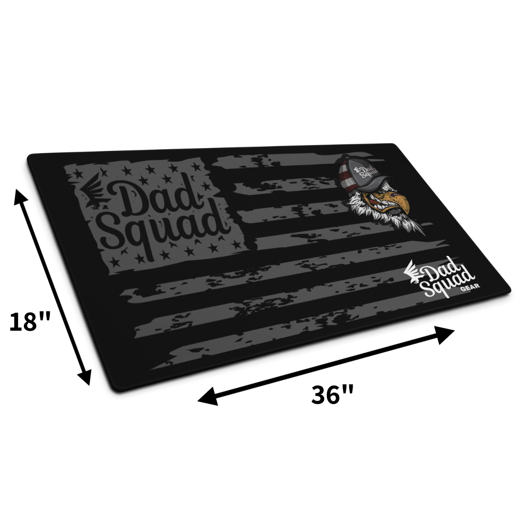 Dad Squad Premium 36"x18" Rifle Cleaning Mat -DSG Flag