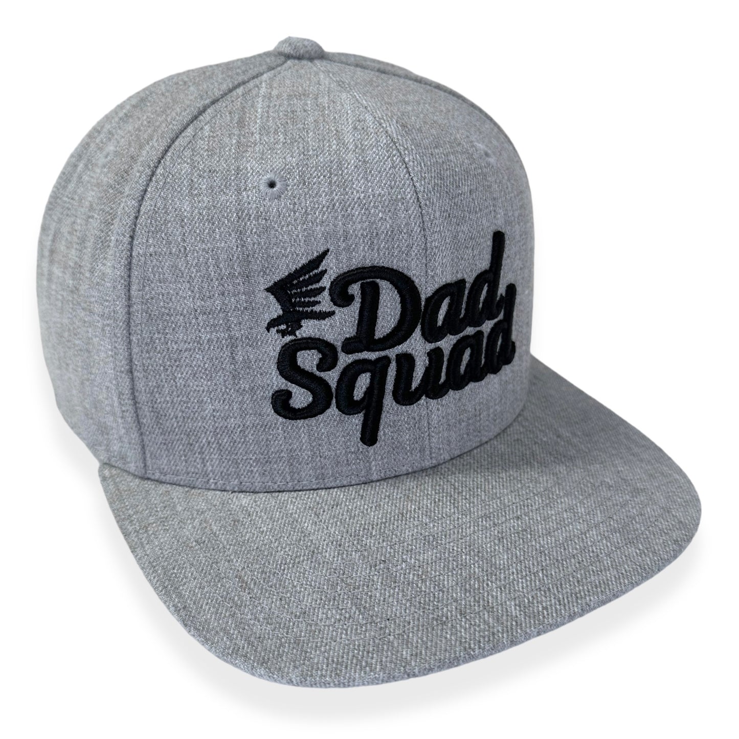 Dad Squad Flat Bill Hat - Heather Grey