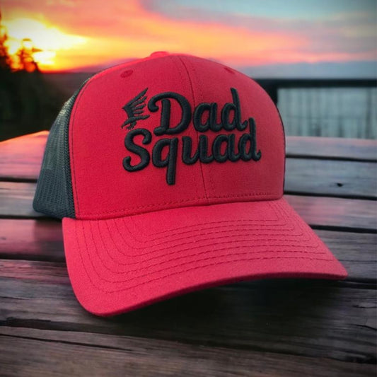 Dad Squad Trucker Hat - Red