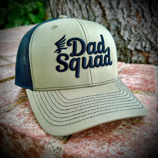 Dad Squad Mid Rise Trucker Cap - Loden/Black