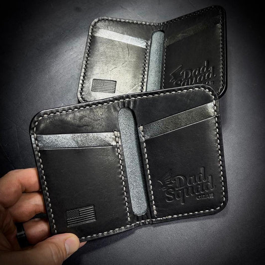 Dad Squad Minimal Bifold Leather Wallet (Pre-Order)