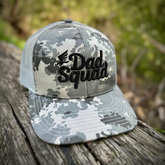 Dad Squad Trucker Hat - Digital Camo