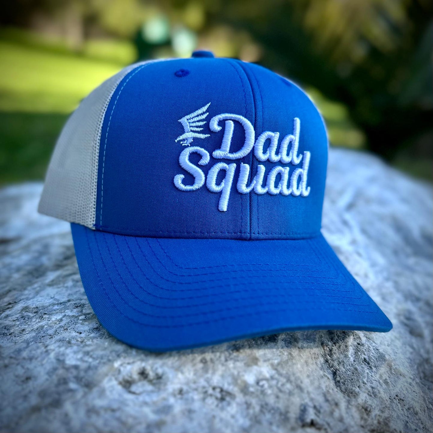 Dad Squad Trucker Hat - Steel Blue