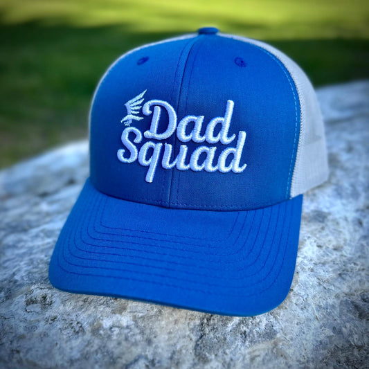Dad Squad Trucker Hat - Steel Blue