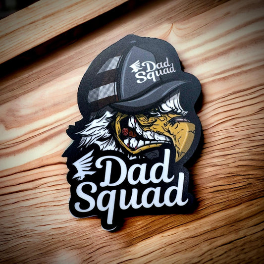 Dad Squad Sticker - Fierce Eagle Logo