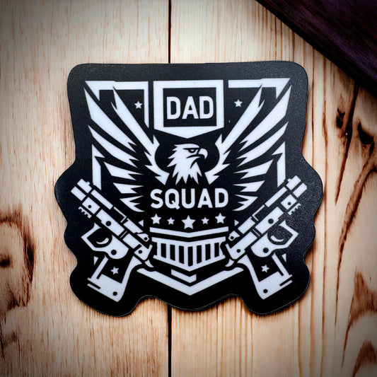 Dad Squad Sticker - Shield
