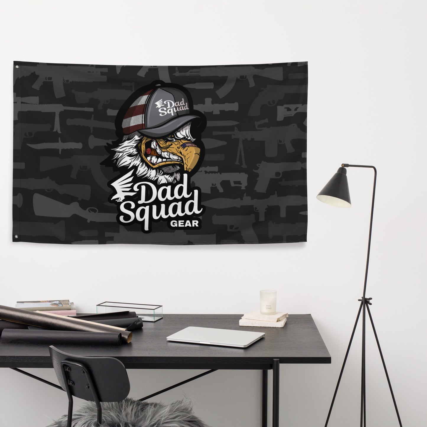 Dad Squad Flag - Fierce Eagle