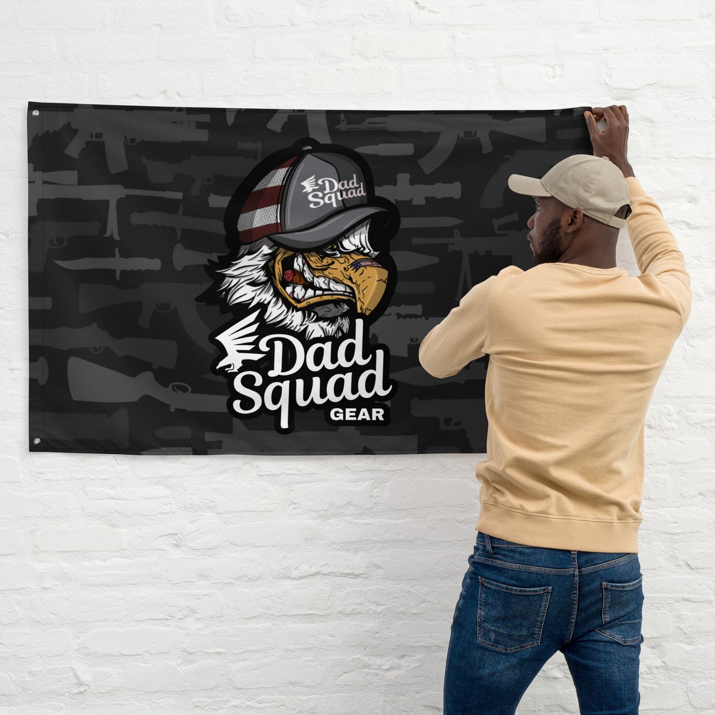 Dad Squad Flag - Fierce Eagle