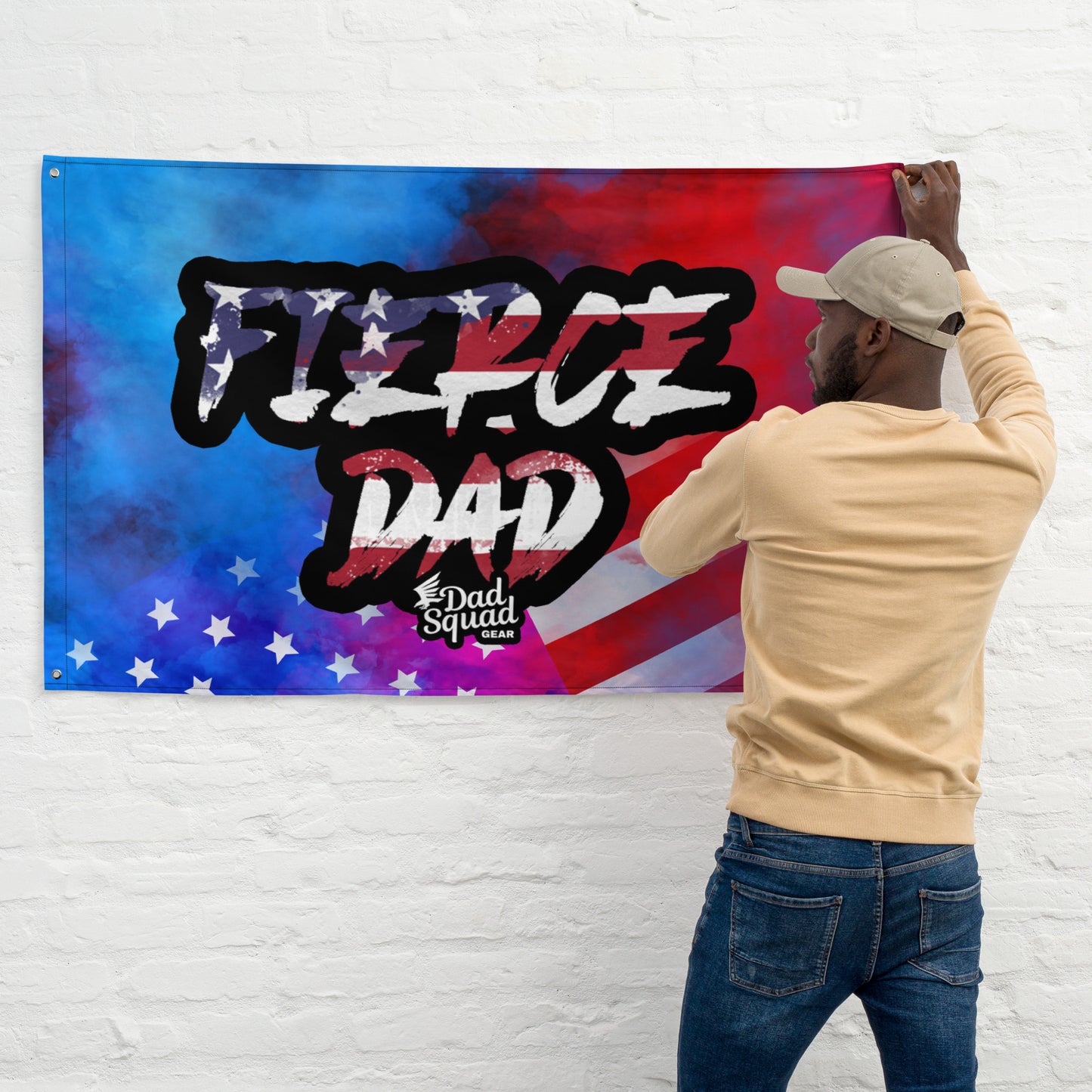 Dad Squad Flag - Fierce Dad