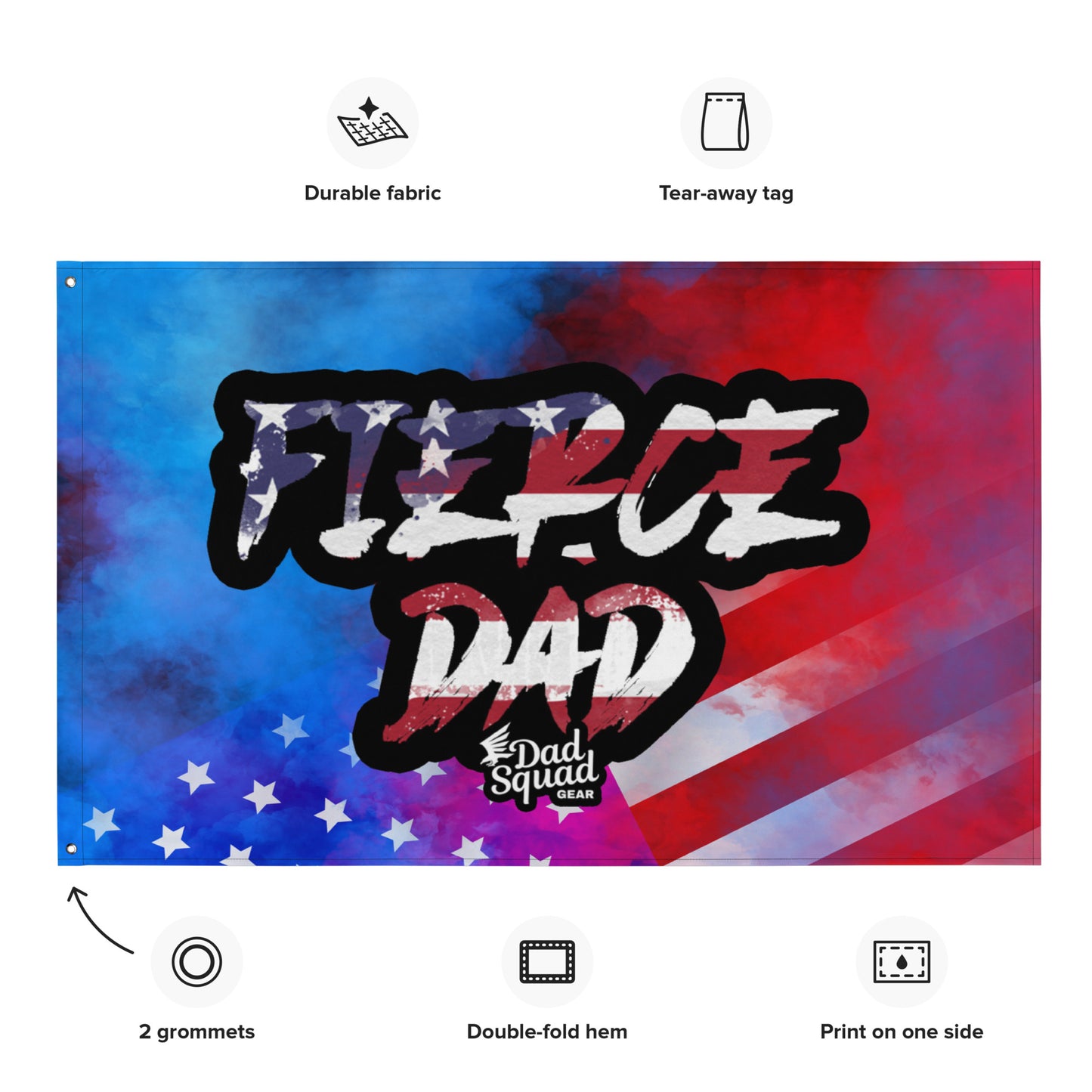 Dad Squad Flag - Fierce Dad