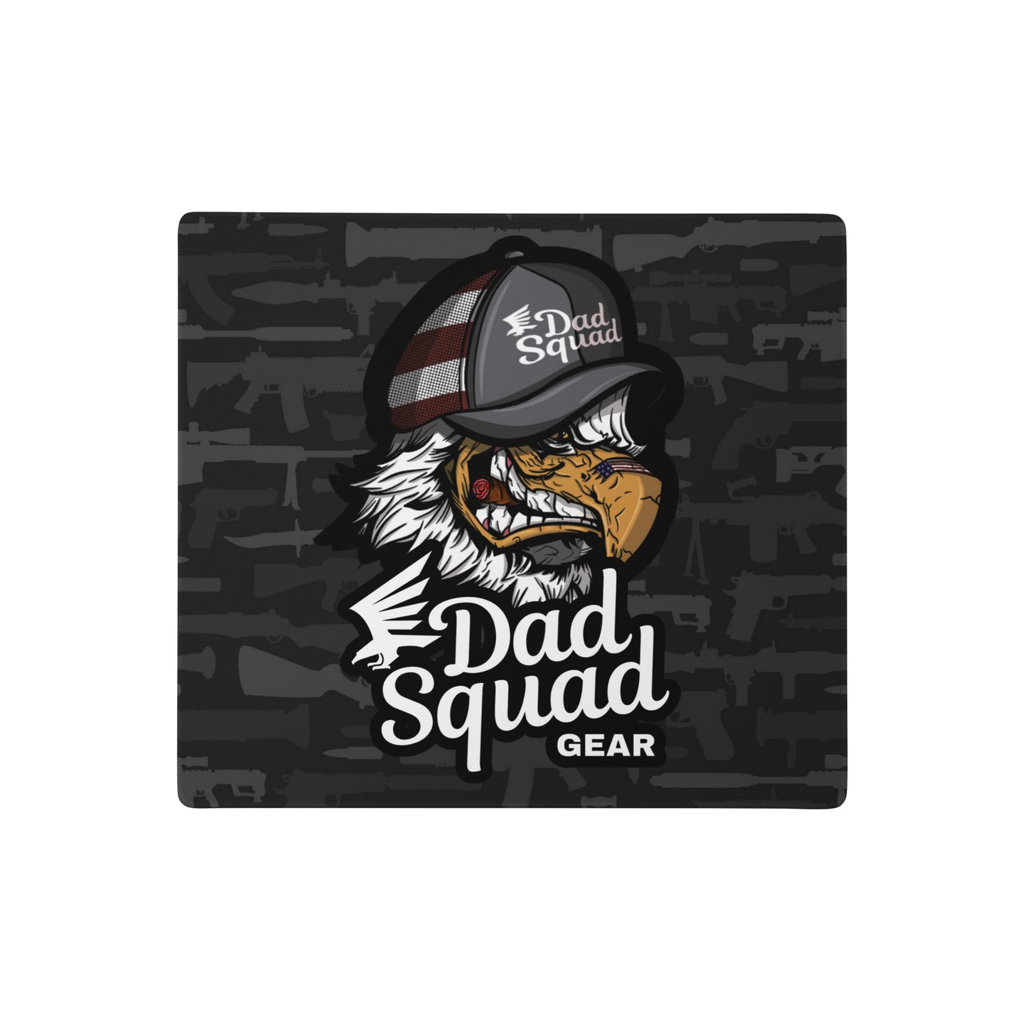 Dad Squad Premium 18"x16" Pistol Cleaning Mat - Fierce Eagle