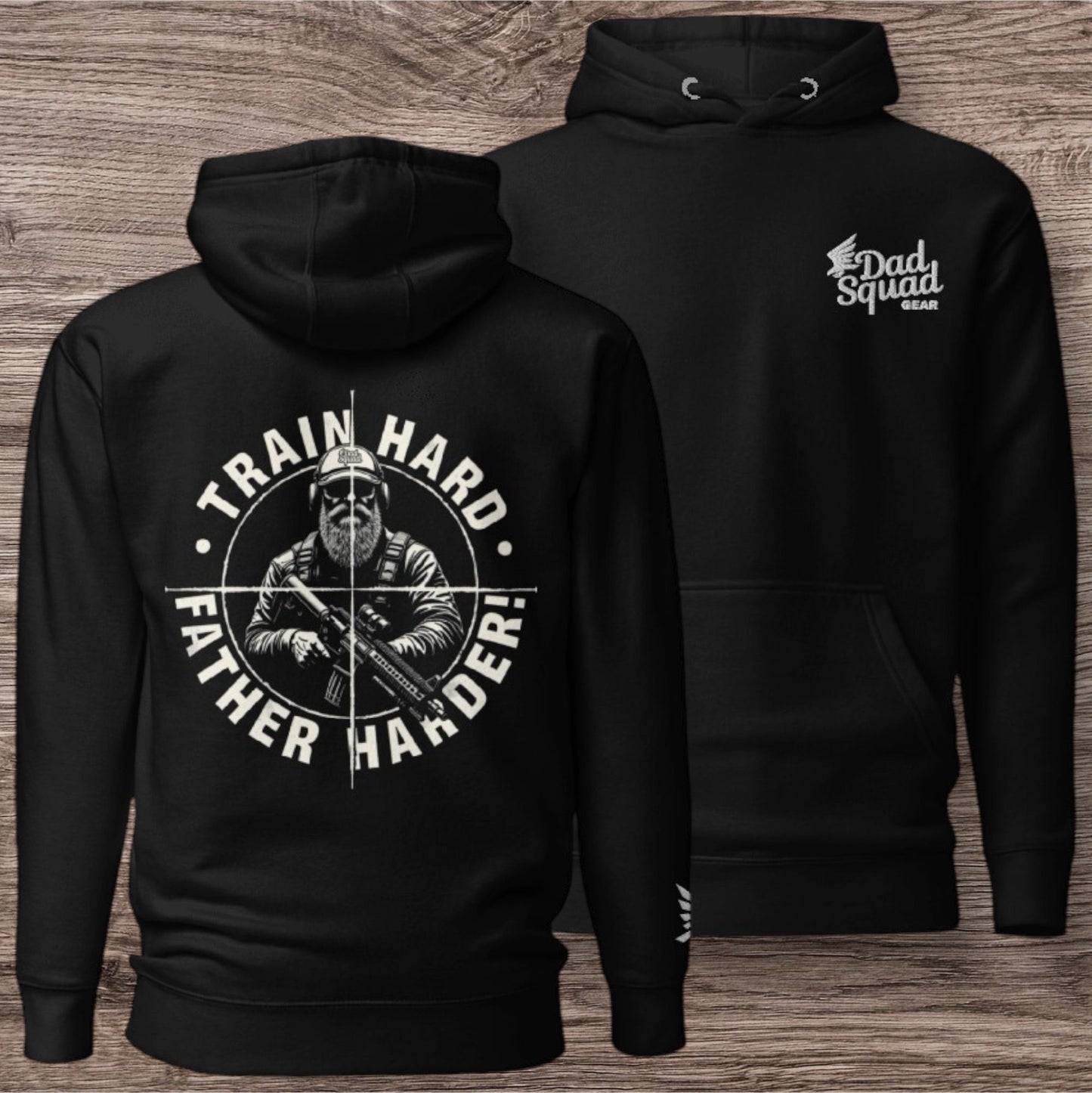 Dad Squad Premium Hoodie - Train Hard, Father Harder!