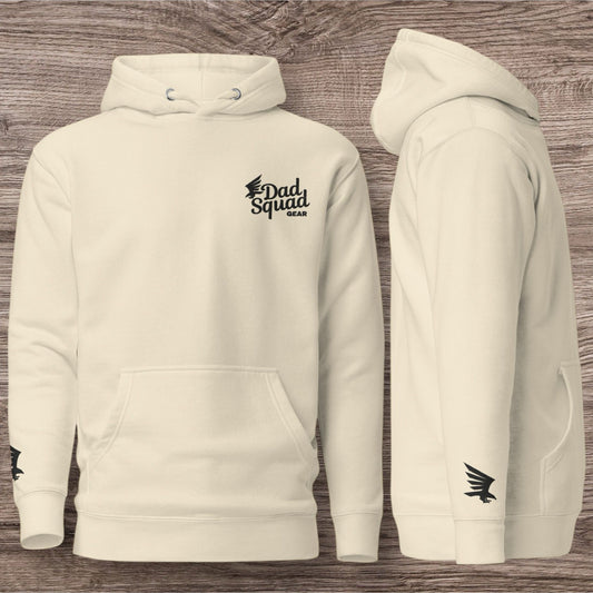 Dad Squad Premium Hoodie - Plain Back / Black Thread