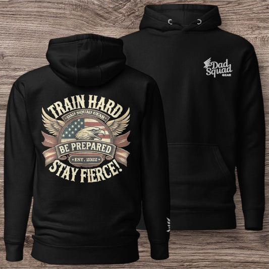 Dad Squad Premium Hoodie - Train Hard