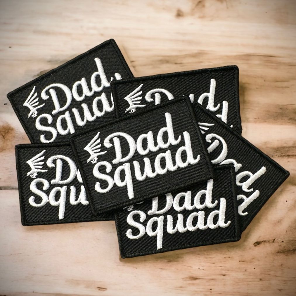 Dad Squad Embroidered Rectangle Patch – Dad Squad Gear