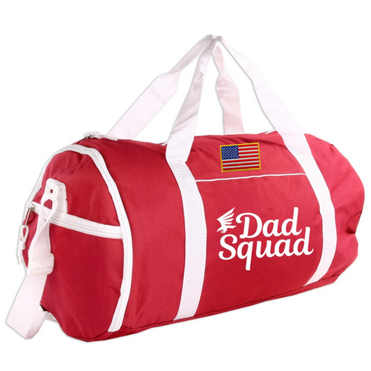 Dad Squad Gym/Travel Duffel Bag - Red