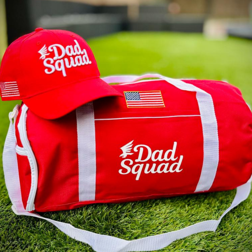 Dad Squad Gym/Travel Duffel Bag - Red