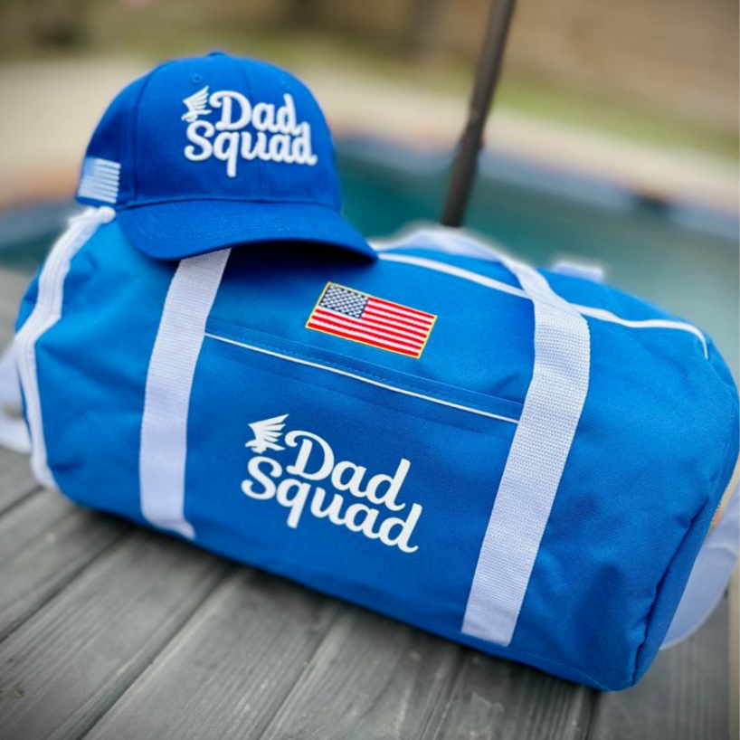 Dad Squad Gym/Travel Duffel Bag - Royal