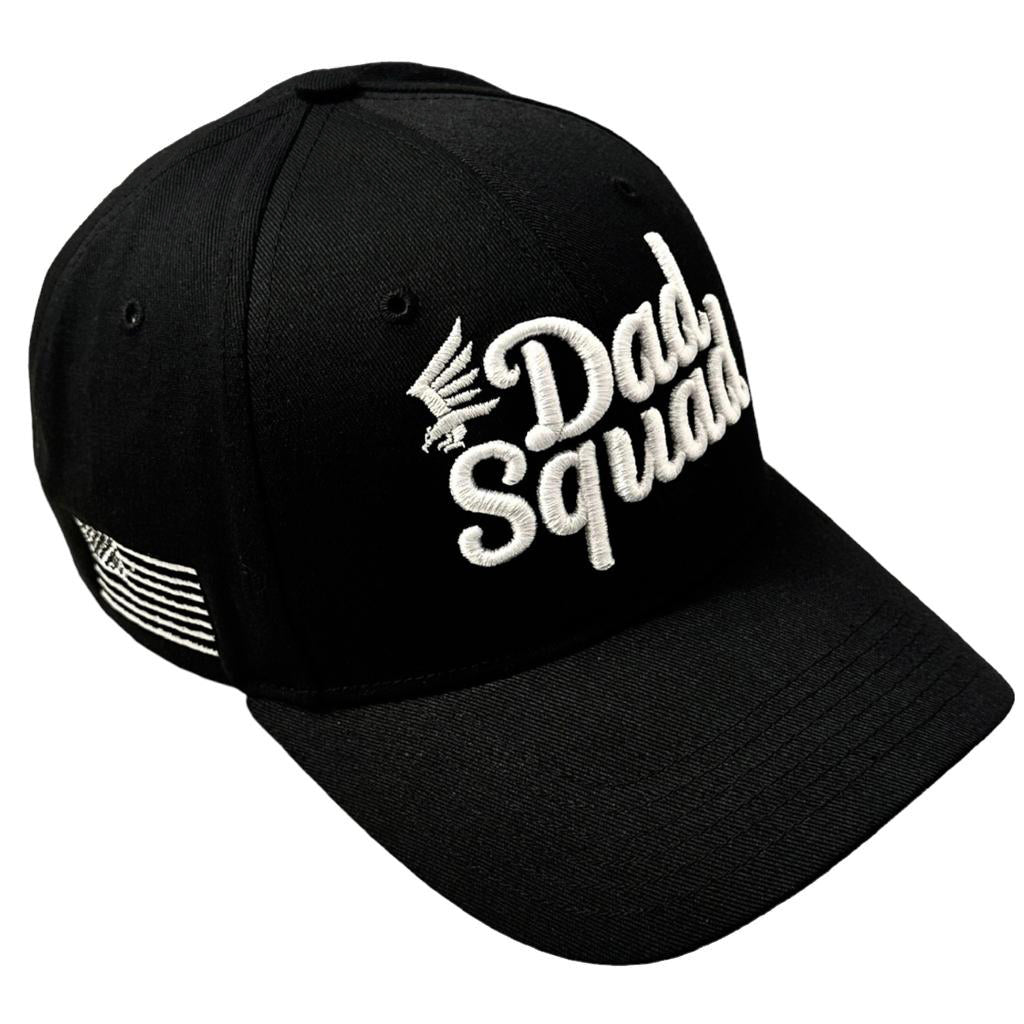 Dad Squad Classic Casual Structured Cap - Black