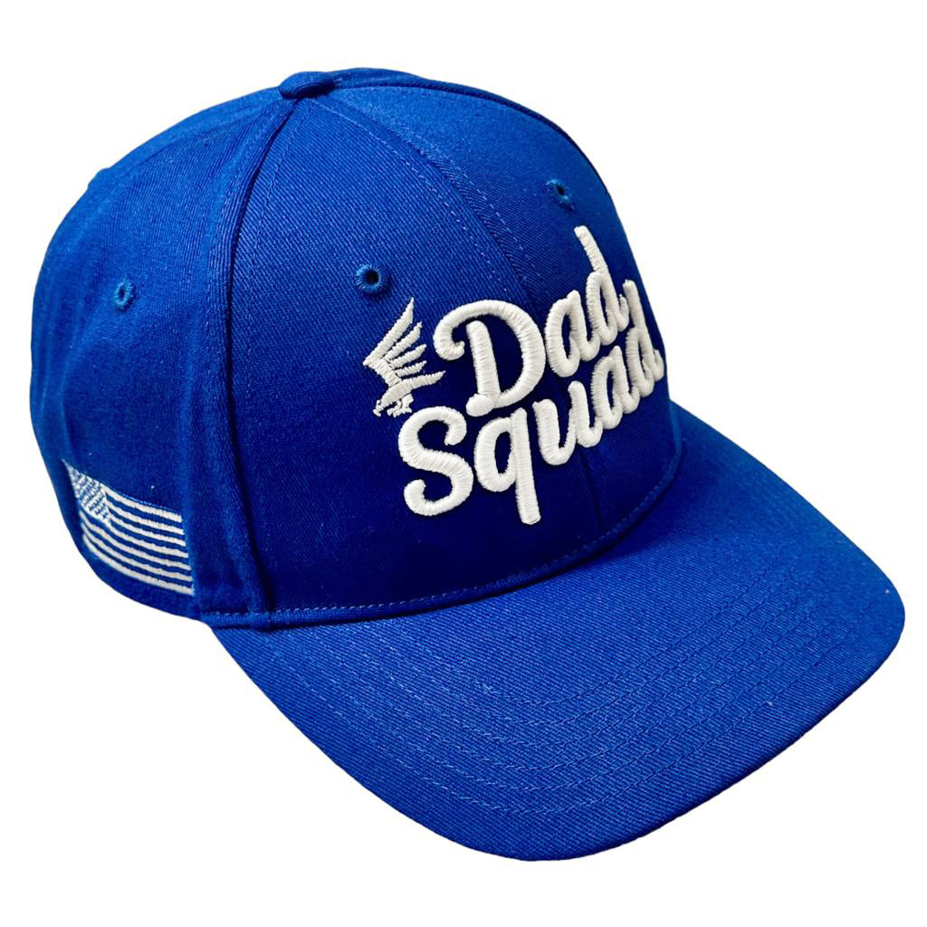 Dad Squad Classic Casual Structured Cap - Royal