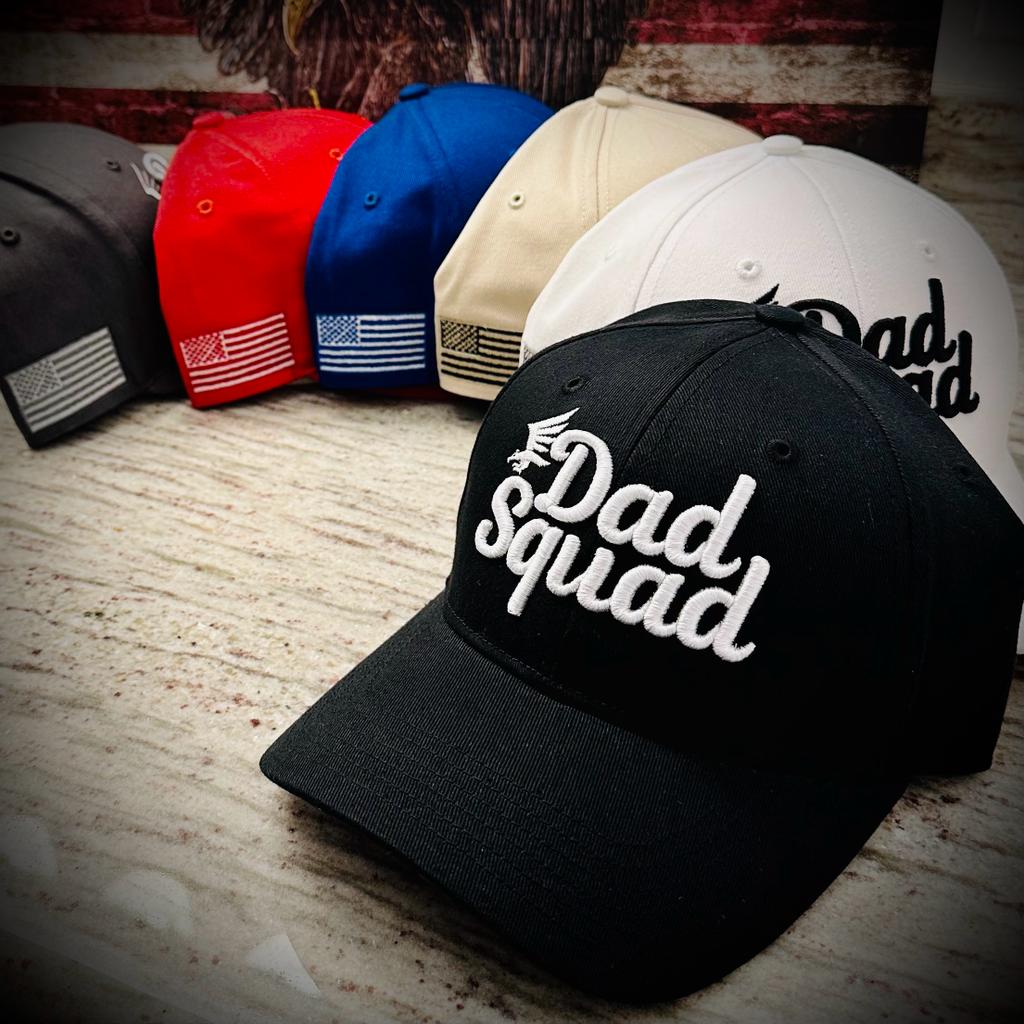 Dad Squad Classic Casual Structured Cap - Black
