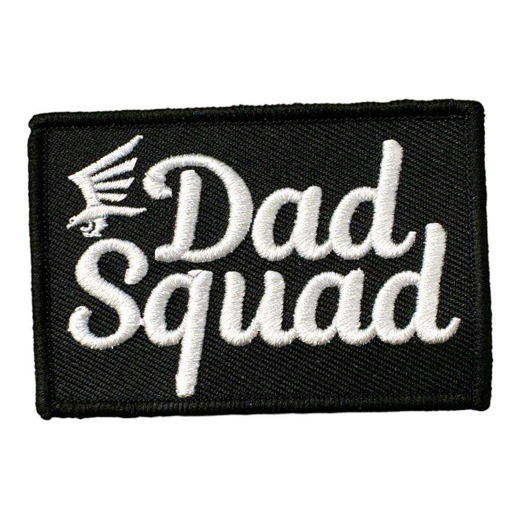 Dad Squad Embroidered Rectangle Patch